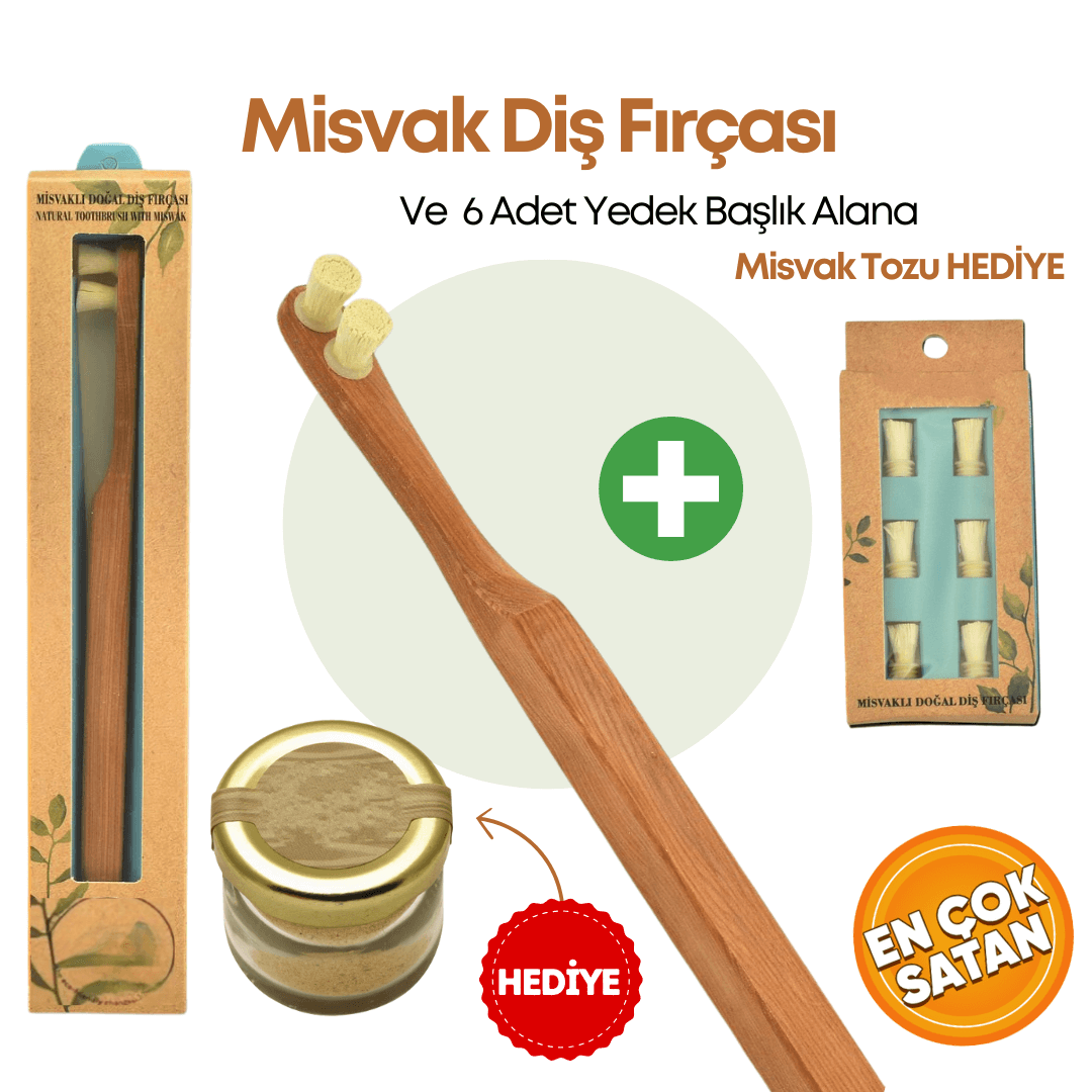 Misvak Diş Fırçası Seti | 2 Yedek Başlık